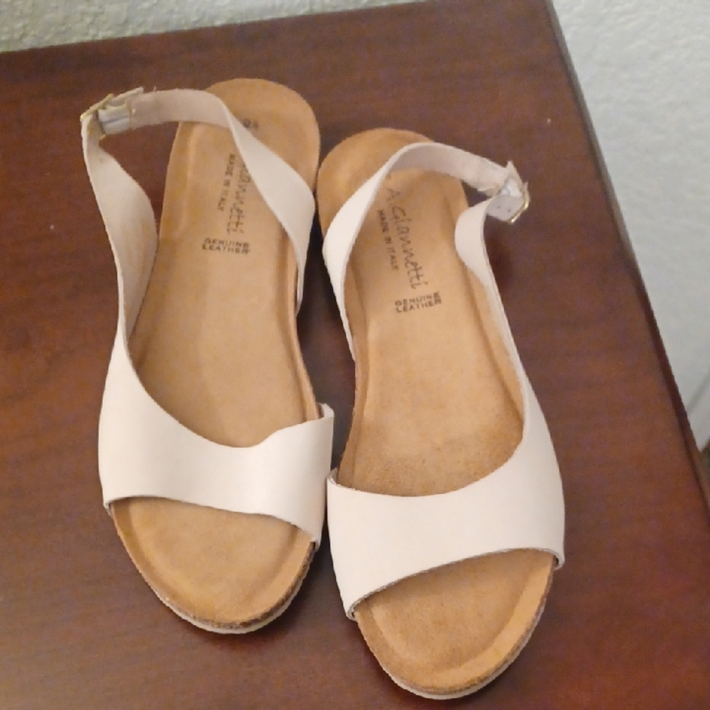 A. Giannetti Women's Cream Sandals